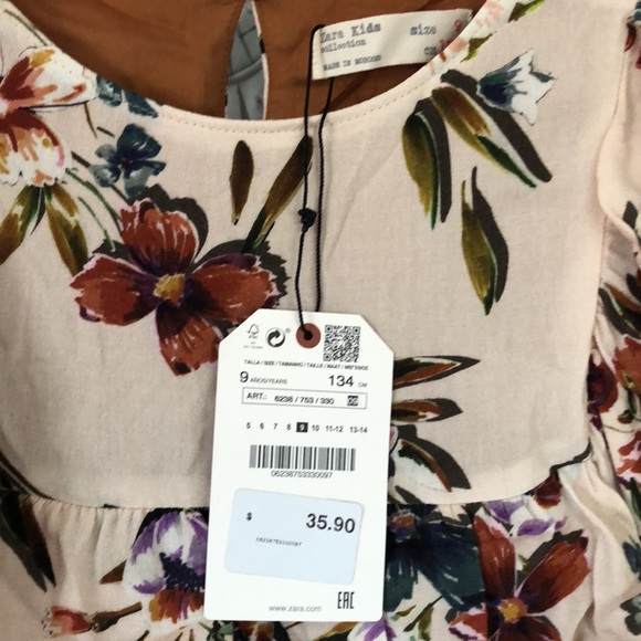 Brand new with tag zara kids collection dress 9Y - Picture 2 of 7